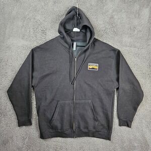 Ouray Mens Mammoth California Mountain Sunset Full‎ Zip Hoodie Black XL